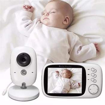 VB603 Infračervené Nočné Videnie 2 Way Audio Hovoriť 2.4 G Dohľadu Opatrovateľka Video Farba Baby Monitor 3.2 Palcový Bezdrôtové Kamery