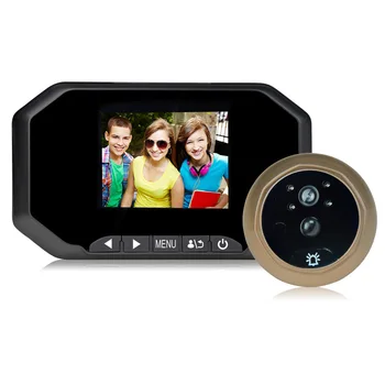 3,5-palcový elektronické video zvonček, s vysokým rozlíšením snímača mačacie oko, dynamické videa a kamery, nočné videnie, podpora 32G karty