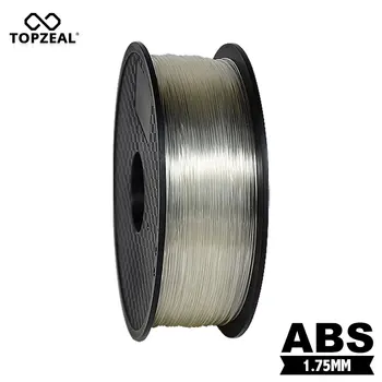 TOPZEAL Vysoko Kvalitných ABS Transparentné 1 KG 1.75 mm Vlákna 3D Tlačiarne Dodávky Plastových Tlač Materiálov