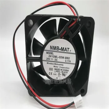 Pôvodné NMB 2410ML-05W-B60 6025 24V 0.17 A 6TYP dvoch-drôt ventilátor invertor