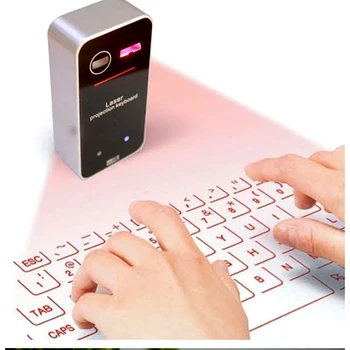 Mini Prenosný Laser Klávesnice Projektor Dotyk Virtuálne Laserová Projekcia Klávesnica Pre Všetky Smartphone PC Tablety