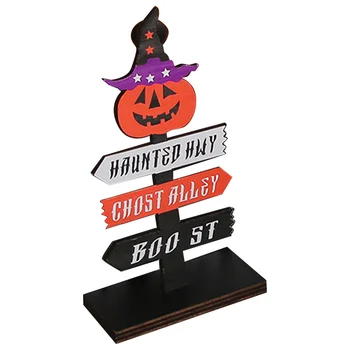 Stôl Drevený Dekor Prihlásiť Strana Navrhne Ornament Halloween Doska Plavidlá Vrchol