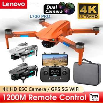 Lenovo L700 PRO Drone 4K Profesionálne HD Dual Camera Striedavý Motor GPS 5G WIFI RC Vzdialenosti 1,2 KM FPV Quadcopter VS L900 PRO SE